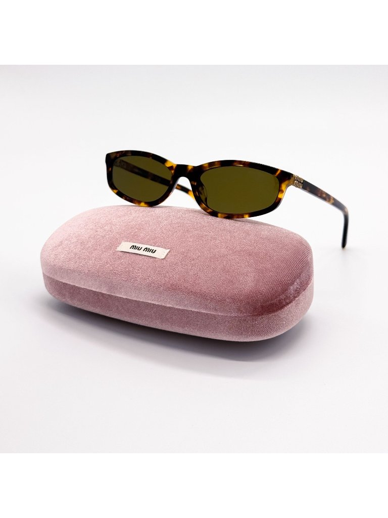 New Miu Miu Sunglasses Mua06s 14l09z Women Havana Mu A06s, Smu A06 Eyewear